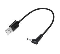 Câble DC5V 25 Cm USB À DC5V 3 5x1 35 Mm Adaptateur Coudé pour Le Cordon Lumière LED À Petit Ventilateur