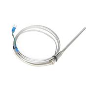Câble de 2 m Sonde 50-200 mm 900 degrés K Type J PT100 Non mis à la terre 1 2 mm 3 mm 5 mm Contrôleur Capteur de température thermocouple gainé(PT100 5mm,200mm)