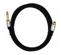 Câble de 6,35 mm 1/4 mono vers mâle vers femelle pour connecteur adaptateur de mixeur phono