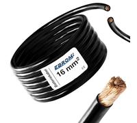 Câble de batterie 3 m noir H07V-K 16 mm² - Câble de batterie - 99,9% cuivre OFC - 3 m (3 m) 16 mm2
