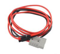 Câble de batterie 50 A à 45 A, câble d'extension 10 AWG fil de cuivre avec connecteurs plaqués argent, boîtier PC ignifuge, 180 cm