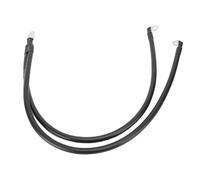 Câble de Batterie 6awg, boîtier d'alimentation de Calibre 6, Interne négatif avec Les Deux extrémités pour Bateau Solaire, Camping-Car, Voiture, Moto, onduleur (0,6 m / 2 Pieds)