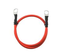 Câble de batterie 8/6/4/3/0 AWG avec cosses M6, M8 et M10, fil de cuivre étamé multibrins gainé de silicone for onduleur, solaire, bateau et camping-car(Red,M6-M6_4_120CM-3.94FT)