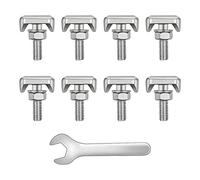 Câble de batterie 8pcs T-Bolt 304 en acier inoxydable M6 Connecteur de borne de batterie de voiture Tendeur, pour pièces de commutateur de batterie de rechange pour bateau marin de voiture