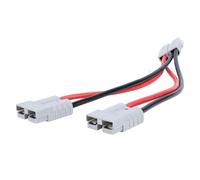 Câble de batterie à raccord rapide 50A 8AWG Y en Y pour tondeuses électriques et véhicules électriques