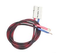 Câble de batterie, alimentation 7 AWG, fil à courant élevé 120 A pour vélo électrique, cordon résistant à la chaleur en gel de silice avec borne à joint torique (1000 mm)