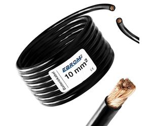 Câble de batterie conducteur Noir H07V-K 16 mm² - 25 mm² - 35 mm² ou 50 mm² - Câble de batterie auto - 100 % cuivre OFC - Coupe - Vente au mètre