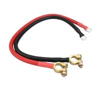 Câble de batterie de voiture 2 AWG 50 cm, fil onduleur de batterie en cuivre avec fils rouges + noirs, pour connexion positive négative de la batterie dans les véhicules
