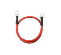 Câble de Batterie en Silicone 4 AWG, Jeu de câbles d'inverseur de Puissance avec cosses M6 M8 M10, Fil de bornes(Red 4AWG,M10-M10,100cm)