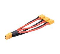 Câble de batterie parallèle XT60 1 à 2 à 3, double extension, séparateur de type Y/câble en silicone 3 voies 14awg(1 Female to 3 Male)