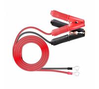 Câble de batterie robuste 30 A avec clips en cuivre étamé pour voiture, camping-car, remorque 12 V/24 V - 60 cm noir et rouge isolé PVC Quick Release