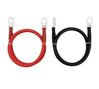 Câble de Batterie Solaire 8 6 4 2 0 AWG, câble d'extension d'alimentation en cuivre étamé, Fil de Connexion Automobile 20CM 30CM 50CM 100CM(100CM,0 AWG)