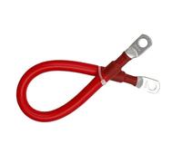 Câble de batterie solaire M8 rouge 0 2 4 6 8 AWG avec nez en cuivre M8, résistance aux hautes températures, câble rouge de connexion de batterie nouvelle énergie(50CM,4 AWG)