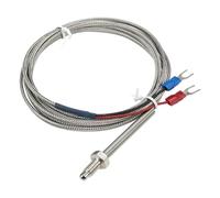 Câble de blindage métallique thermocouple FTARB02 K type M6 à tête de boulon, protection par ressort, 2 m, 1 pièce(K high temp cable)