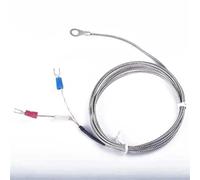 Câble de blindage métallique type K 1/3/2 m, trou de 6 mm de diamètre, tête annulaire, capteur de température for thermocouple, 1 pièce(3.0m wire)