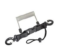 Câble de Bobine en Spirale Anti Perdu la Laisse de sécurité Durable TPU en Acier Inoxydable Bouche à libération Rapide pour plongée en apnée Kayak Kayak Black Blue Green Clear (Clair)