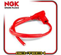Câble De Bougie NGK Racing En Silicone Rouge 50 Cm Avec Pippette 1 Pc