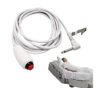 Câble de bouton poussoir, bouton d'appel du soignant, remplacement imperméable du cordon d'appel d'infirmière avec poignée de 6,35 mm avec bouton rouge pour poste d'infirmière