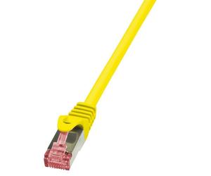Câble de brassage LogiLink CQ2017S CAT.6 S/FTP 0,25 m, jaune