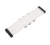 Câble de carte mère ARGB, 5 V 3 broches pliable en silicone, câble d'extension d'alimentation ARGB, bande LED RVB pour éclairage de boîtier PC GPU CPU, compatible avec Aura Sync (X12 Wide (pour câble