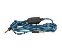 CâBle De Casque De Jeu Cordon D'éCouteurs Tissé Avec ContrôLe Du Volume Et Interrupteur Muet Pour Logitech G Pro G Pro X G433 G233 Bleu