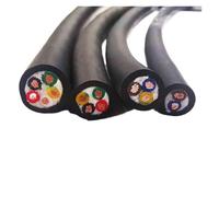 Câble de chaîne de traction de flexion 5 m 5 conducteurs 6 conducteurs en cuivre pur haute flexibilité 26 24 22 20 18 17 15 13 AWG câble CNC fil de bras de robot(22 AWG 0.3mm,6 cores)