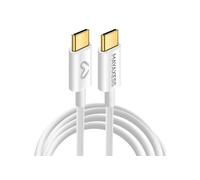Câble de charge 1m USB-C / USB-C pour iPhone 17 Pro Max Blanc