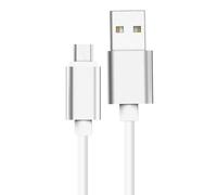 CABLE USB CHARGE & SYNCHRO VERS MICRO-USB 1,7M BLANC - JAYM® COLLECTION POP**