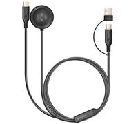 Câble de Charge 2 en 1 Magnétique / USB-C 60W pour Galaxy Watch et Smartphone Swissten Noir