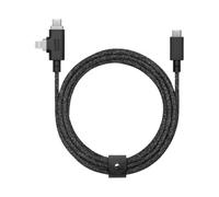 Câble de Charge 2 en 1 Universel Belt Duo Pro Native Union Noir