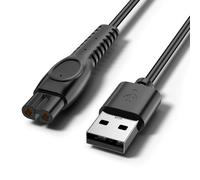Câble de charge 5 V pour rasoir électrique Philips One Blade 360 QP2824, QP2734, QP2724, QP2834, MG7962, QP1924, MG7930, MG5950, QP6652, QP4631 - Noir
