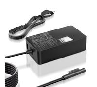 Cable de Charge 65 W pour Surface Laptop, Compatible avec Microsoft Surface Pro 11/10/9/Pro 8/7/6/5/4/3, Surface Laptop 6/5/4/3/2, Surface Go et Surface Book 3/2. Port USB, Charge Rapide