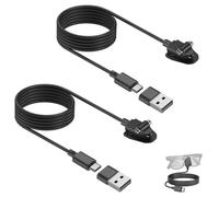 Câble de charge adaptateur pour lunettes Ray-Ban Meta Smart Glasses | Pour Wayfarer/Skyler/Headliner/Oakley HSTN/Scirber (Gen1 et 2), avec câble USB C de 1 m, comprend un adaptateur USB A pour