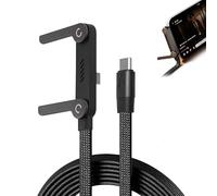 Câble De Charge Basemo Invisible Holder - Rapide 2 En 1 240 W Avec Support Téléphone Pliable Intégré for Les Jeux, La Voiture Et Voyages. Compatible iPhone 15-17/Smartphones/Tablettes(U-c*1)