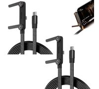 Câble De Charge Basemo Invisible Holder - Rapide 2 En 1 240 W Avec Support Téléphone Pliable Intégré for Les Jeux, La Voiture Et Voyages. Compatible iPhone/Smartphones/Tablettes(U-c*2(FOR15-17))
