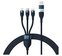 Baseus Câble de charge Flash II 3in1 100W 120 cm Bleu