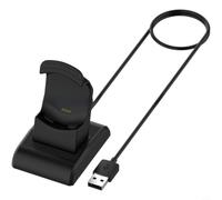 Câble de charge de 1 m pour montre de golf TecTecTec ULT-G, station d'accueil noire en ABS, design en T pour une charge sûre, accessoires de montre de golf