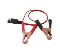 Câble de charge de 35 cm 12 V pour réparations de projets de bricolage | Câble robuste 12 V pour pinces crocodiles - Longueur : 35 cm - Prise en main sûre - Pour tester la batterie, réparer soi-même