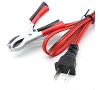 Câble de charge de batterie de moteur 12 V 1 2 m avec clip pour générateur onduleur Watts GP2500i 2000 W PM2000i et générateur à gaz 3100 W