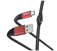 Câble de charge/données Extreme , USB-A - Micro-USB, 1,5 m, noir/rouge