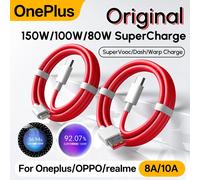 Câble de Charge d'origine Oneplus 150W 100W 10A 8A Type C SUPERVOOC cordon de Charge rapide One Plus 13R 13 12 12R 11 10 Nord 4 pour OPPO 10A USB C to USB C
