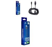 Câble de Charge et de Synchronisation - PS4 - Micro USB - 3M - Noir - Multi-plateforme