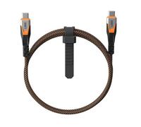 Câble de Charge et de Transfert USB-C 3.2 20Gbps 240 en Nylon Tressé 0.75m Noir