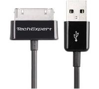 Câble de Charge et données USB TechExpert pour Samsung Galaxy Tab 1 et Tab 2 1mètre Noir Noir G