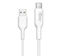 Câble de Charge et Synchronisation de donnée USB vers Type-C 2,4A 2M Blanc