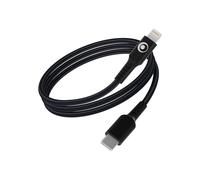 Câble Tissé USB C/Lightning 3A 1.2m PD 60W Noir Bigben