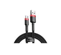 Baseus Type-c Cafule Cable 3a 1m Red + Black (catklf-b91)