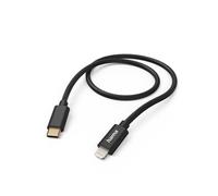 Câble de charge "Fabric" USB-C - Lightning, 1,5 m, nylon, noir