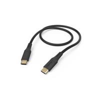 [00201576] Hama Câble de charge "Flexible", USB-C - USB-C, 1,5 m, silicone, noir