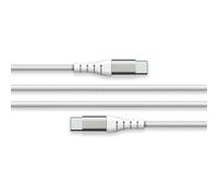 Câble Renforcé USB C / USB C 3A 3m PD 60W Blanc + Garantie à vie Force Power Lite